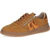 CAPRICE Sneaker da Donna Bassi in Pelle con Cerniera, Arancione (Curry Comb), 36 EU