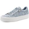 MARCO TOZZI Sneaker da donna allacciatura e cerniera Essenziale, blu (LT.BLUE COMB), 41 EU