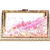 JeVenis rosa pochette da cerimonia con strass borsa trasparente donna pochette oro da sera pochette trasparente
