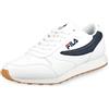 Fila Orbit Men, Scarpe da Ginnastica Basse Uomo, Bianco White Dress Blue, 43 EU