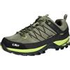 CMP Rigel Low Trekking Shoes WP, Scarpe da Trekking Uomo, Kaki Acido, 41 EU
