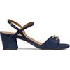 Geox Sandalo da donna D New Eraklia 50 Heeled, blu navy, 38.5 EU