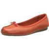 Clarks Freckle Ice, Ballerine Donna, Arancione Orange Leather, 37 EU