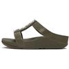 Fitflop Fino Pearls-and-crystal H-bar Slides Sandali a ciabattaDonna