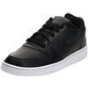 Nike Wmns Ebernon Low - Scarpe da Basket Donna, Nero (Black/Black/White 001), 38 EU