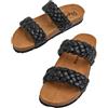 Pepe Jeans Scarpe da Donna Oban Double Tresse 2 W, Nero, 3 UK
