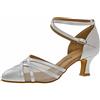 Diamant - Damen Tanzschuhe 147-068-391, Scarpe da Ballo - Standard & Latino da Donna, Avorio (Perlato Weiß), 35 1/3
