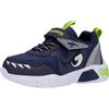 KangaROOS K-SLB Hai Ev, Scarpe da Ginnastica Unisex-Bambini, Dk Navy Lime, 24 EU