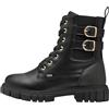 s.Oliver Stivali Lace Boot Flat 5-45230-45 per bambini, nero, 33 EU, Nero, 33 EU