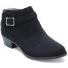 LifeStride Women's Adriana Ankle Bootie, Black Micro, 38 EU