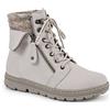 CLIFFS BY WHITE MOUNTAIN Kaylee, Stivaletto Donna, Maglione in Tessuto Bianco Invernale, 38.5 EU