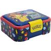 STOR Porta Pranzo Pokémon per Bambini con 3 Scomparti - 1786ml - Lunch Box Robusta in Plastica Senza BPA - Contenitore Merenda Scuola Sandwich