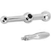 Ycauty Maniglia da Tavolo a Sfera per Fresatrice D26 Resistente e Facile da Usare per la Maggior Parte delle Fresatrici Diametro Foro Interno 16 Mm