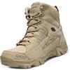 IYVW OKIY 1705 A Scarpe da trekking da uomo Stivaletti tattici Calzature militari traspiranti leggere Scarpe da lavoro per il deserto beige 40 EU
