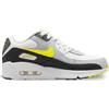 NIKE Air Max 90 (GS) Sneakers Junior Ragazzi, Bianco/Grigio/Giallo, 37.5 EU - IQ0098-100