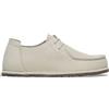Birkenstock Scarpe UTTI Lace N Suede Leather Uomo Antique White Bianco