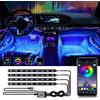 Lampa Illuminazione 4 x 12 a led interna per auto | Rgb