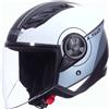 LS2 | Casco jet Airflow 2 Cover | Bianco grigio blue opaco
