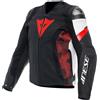 Dainese | Avro 5 Giacca in Pelle | Nero Bianco Rosso