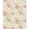Rasch Tapete 580228 - Carta da parati in tessuto non tessuto chiaro con foglie e piante in beige, tortora e verde della collezione Country Charme