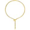 Breil, Collezione Hypnotic, Collana Donna Semirigida in Acciaio Lucido, Design Serpente, Pratica Chiusura, Idea Regalo Donna