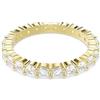 Swarovski Anello a fascia Matrix Vittore, Taglio Round, Placcato color oro