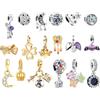 MLPKOI 18 Pcs Charms per Bracciali, Charm Bead Ciondolo Donna, Compatibile con Braccialetti e Collane, Regalo di Gioielli Perfetto per Donne, Perfetto Regali per Mamma, Moglie, Ragazze