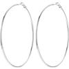 FOCALOOK Orecchini Cerchio Donna Grandi Argento 90mm