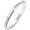 MILAKOO 6 mm Ladies Bracciale in Acciaio inox Gioielli Donna Bracciali Liscio Lucido Ovale Bracciale Poligonale Superficie Riflettente (Argento)