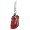 TENET - Ciondolo Pendente collana Minerali pietre dure semipreziose gioielli artigianali handmade (OPALE DI FUOCO)