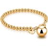 Dankadi Bracciale di perle da donna in argento 925 largo 4 mm, 6 mm, senza e con ciondolo a cuore, lungo 13 - 21 cm, oro rosa, regalo per festa della mamma uomo