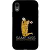 Gustav Klimt The Kiss Art Parody Funny M Custodia per iPhone XR Batteria Batterista Rock Metal Band Musicista Marito Fidanzato