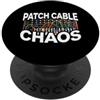 Modular Synth Eurorack Apparel Modular Synth Patch Cable Chaos Eurorack Synthesizer PopSockets PopGrip Adesivo