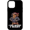 Dachshund Apparel Custodia per iPhone 12 mini Bassotto divertente