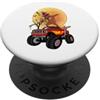 Dabbing Dog Witch Monster Truck Hallowee Dabbing Staffordshire Bull Terrier Monster Truck Halloween PopSockets PopGrip Adesivo