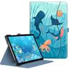 Fintie, Custodia per Samsung Galaxy Tab A9 Plus/A9+ 5G 11 pollici 2023 modello (SM-X210/X216/X218), visualizzazione multi-angolo Smart Stand Back Cover con tasca Auto Wake/Sleep, Blue Ocean
