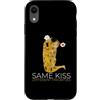 Gustav Klimt The Kiss Art Parody Funny M Custodia per iPhone XR Palla da tennis per amanti del marito, fidanzato, coppie