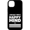 Retro Treasure Collective Custodia per iPhone 14 Plus Vintage trova mente felice retrò amante della parsimonia stile vintage