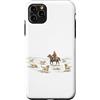 Vintage Labrador Retriever Cowboy Dog Mo Custodia per iPhone 11 Pro Max Western Labrador Retriever Graphic Cowboy Lab Dogs