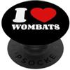 Magliette Wombat & Regali Per Viaggiare I Love Wombats Amo I Vombati PopSockets PopGrip Adesivo