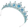 JOINPAYA Corona Barocca Vintage per Sposa in Metallo e Plastico Strass, Copricapo Elegante e Versatile per Cerimonie Adulti e Eventi Formali