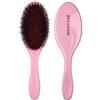 Denman Style & Shine Smoother Hairbrush (Medium) with Soft Nylon Quill Boar Bristles - For Smoothing, Detangling, Straightening - (Pink Crush) D81M