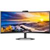 PHILIPS Monitor Philips 34E1C5600HE 00 34" Nero DisplayPort HDMI Adaptive-Sync USB-C Curvo Webcam 100Hz