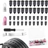 Zssxysm 40 Pezzi Chiodi per Riparazione Pneumatici Sottovuoto, Kit Riparazione Pneumatici in Gomma, Ripara Gomme Auto con Cacciavite e Piede di Porco per Auto, Moto, Camion, Bici (20S+20L)