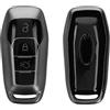 kwmobile Custodia Compatibile con Ford con 3 tasti MyKey (Key Free) - Cover Chiavi Auto Protezione Copri Telecomando - Copertina Chiave - Copertura Gommata Silicone TPU