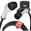 MCEVKELN Prolunga per Cavo di Ricarica Veicolo Elettrico Tipo 2, 22 kW | 32A, 3 Fasi | Cavo di Prolunga da 5 m con Serratura per Auto Ibrida ed Elettrica IEC 62196-2, Cavo di Ricarica Tipo 2