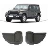 MoSundi Coppia di contenitori porta bicchieri per auto, in plastica ABS, con vassoio antiscivolo, per Jeep Wrangler JK JKU 2 porte 4 porte 2011 - 2017, nero