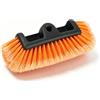 Ruioomeep Spazzola per lavaggio auto, 30 cm, con setole morbide, in nylon, per la pulizia esterna di auto, camper, camion e barche, compatibile con aste con filettatura universale/standard USA