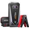 YaberAuto Jump Starter 5000A Peak 21800mAh batteria Jumper Starter portatile (9.0L Gas, 8.0L motore diesel), batteria auto Jump Starter, ricarica rapida, cavi di avviamento, Jump Box con 3 modalità