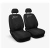 Rebeca Shop Coprisedili Compatible con 500L, Tessuto Policotone, Made in Italy, Nome Auto Ricamato, Set 13 Pezzi (Nero/Nero)